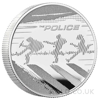 2023 Proof 2oz The Police Silver Coin Music Legends Boxed
