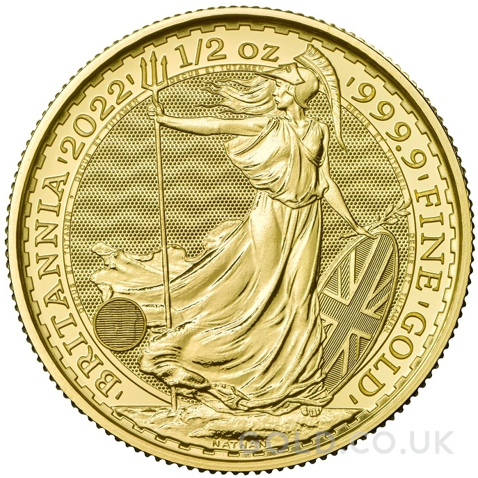 2022 1/2oz Gold Britannia Coin