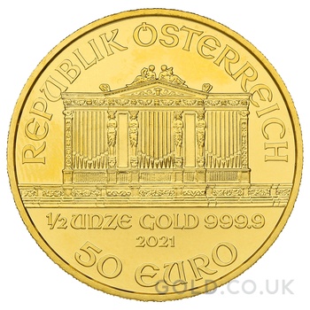 2021 1/2oz Austrian Gold Philharmonic Coin
