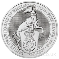 10oz Silver Coin - The White Greyhound (2022)