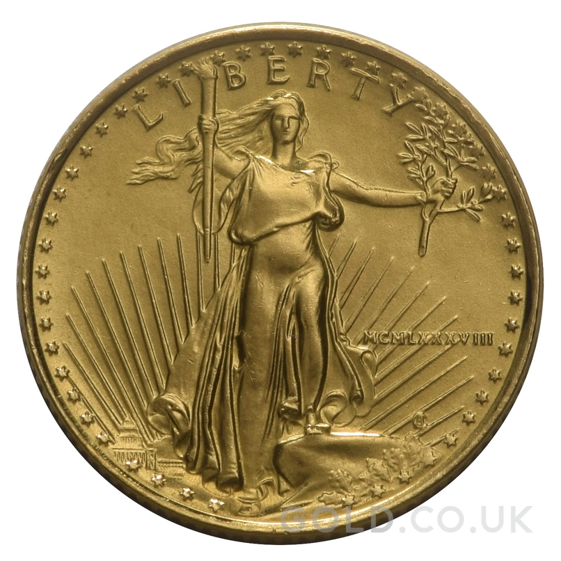 1988 1/10oz American Eagle Gold Coin MCMLXXXVIII
