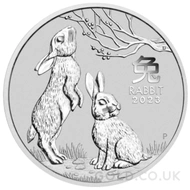 Silver Perth Mint Year of the Rabbit 5oz (2023)