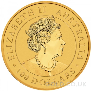 2022 1oz Australian Kangaroo Gold Nugget Coin