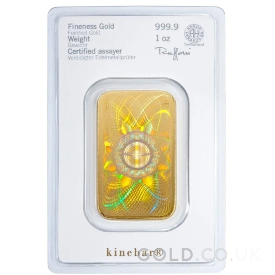 1oz Gold Kinebar Heraeus