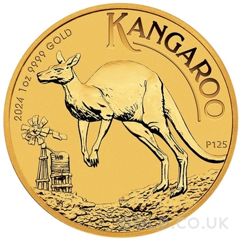 2024 1oz Australian Kangaroo Gold Nugget Coin