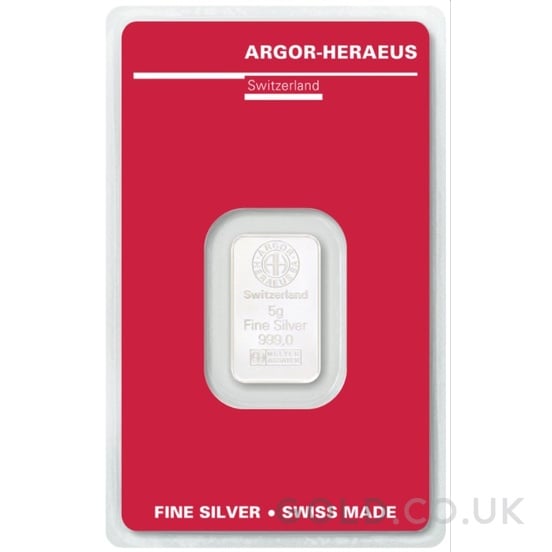 5g Silver Bar Argor-Heraeus