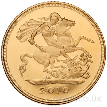 2010 Proof Gold Half Sovereign Boxed