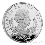 Queen Elizabeth Memorial 1oz  Proof Silver Coin Boxed (2022)
