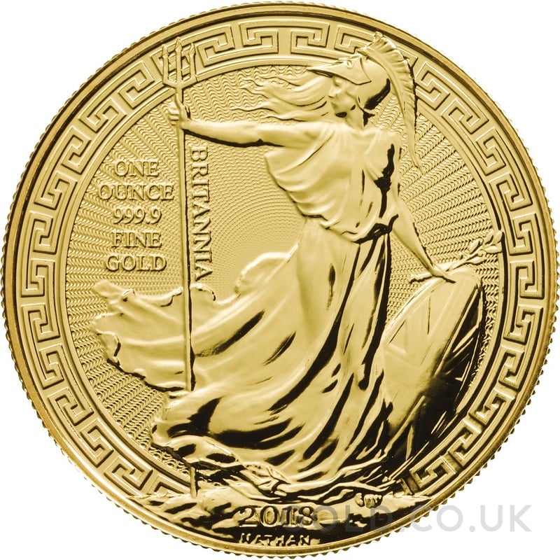 2018 Gold Britannia Coin 1oz Oriental Border