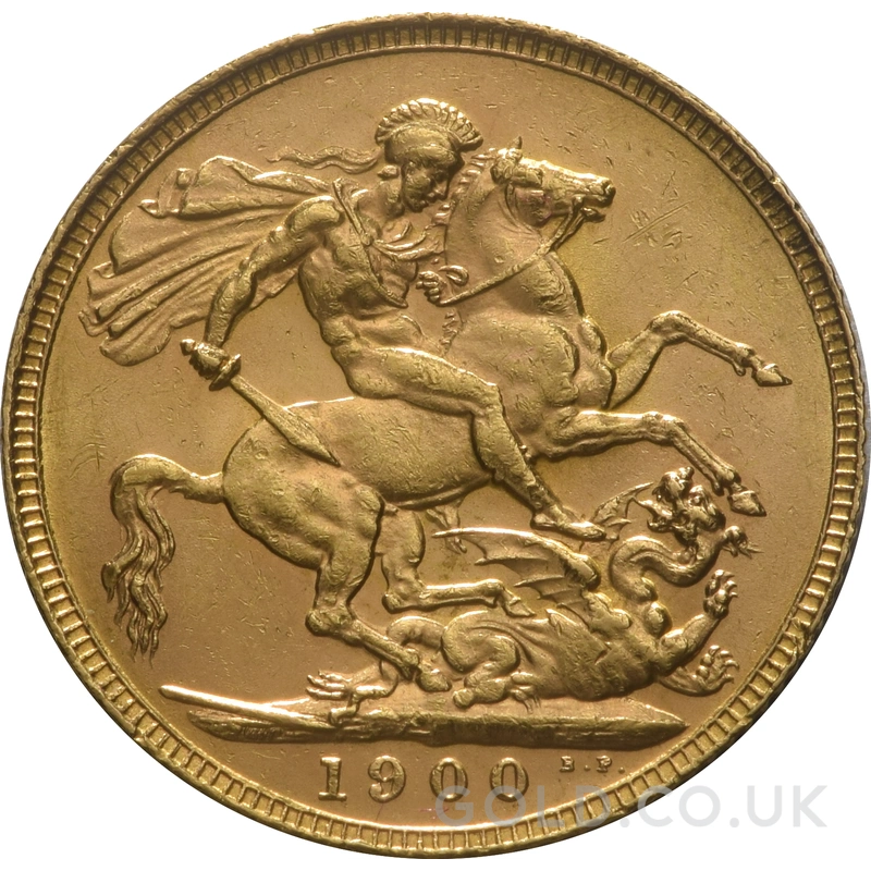 1900 Gold Sovereign Coin Queen Victoria Old Head