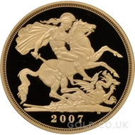 2007 Gold Proof Double Sovereign Coin Elizabeth II