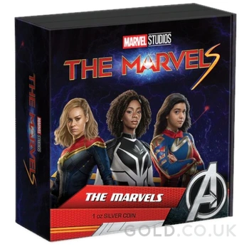 2023 The Marvels 1oz Proof Silver Coin Boxed
