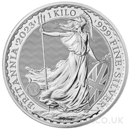 2023 Queen Elizabeth II Britannia One Kilo Silver Coin