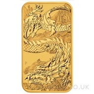 Dragon Rectangular 1oz Gold Bar / Coin (2023)