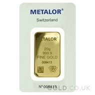 20g Metalor Gold Bar
