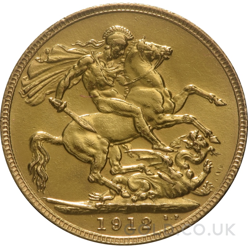 1912 Gold Sovereign Coin George V
