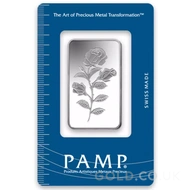 20g PAMP Rosa Silver Bar