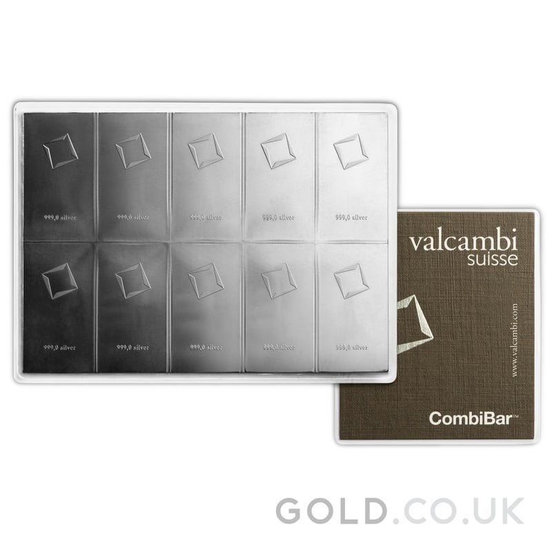 10 x 10g Silver Bar CombiBar