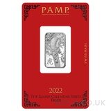 Silver PAMP Year of the Tiger 10g Bar (2022)