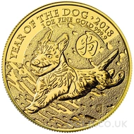 Gold Royal Mint Year of the Dog 1oz (2018)