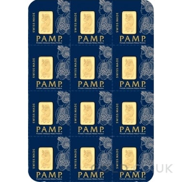 12g Gold Bar PAMP Multigram Minted