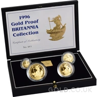 Proof Gold Britannia 4-Coin Box Set (1996)