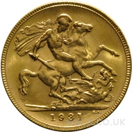 1931 George V Gold Sovereign (Perth Mint)