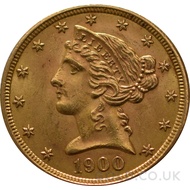 American Gold Half Eagle $5 Liberty Head