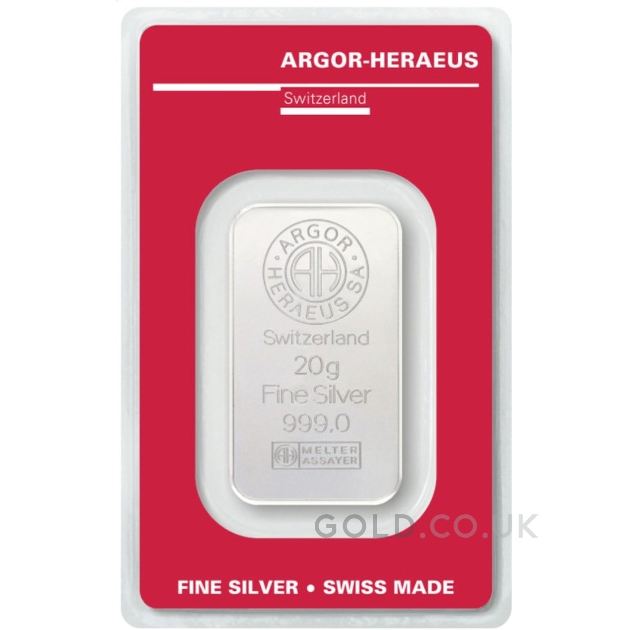 20g Silver Bar Argor-Heraeus