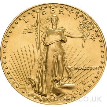 1987 American Eagle Gold Coin 1oz MCMLXXXVII