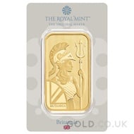 50g Britannia Minted Gold Bar
