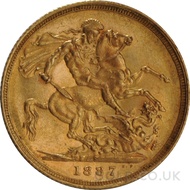 1887 Victoria Jubilee Head Gold Sovereign (Sydney Mint)