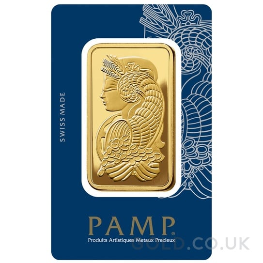 5 Tola Gold Bar PAMP Lady Fortuna