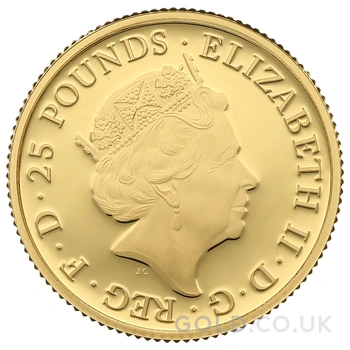 2018 Proof 1/4oz Red Dragon of Wales Gold Coin Queen's Beasts Boxed