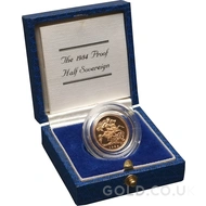 1984 Gold Proof Half Sovereign Elizabeth II Boxed