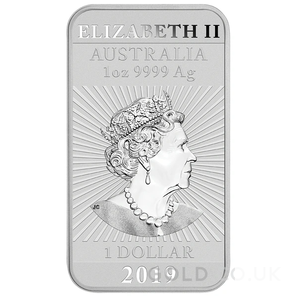 2019 1oz Dragon Rectangular Silver Bar (Coin)