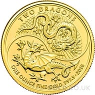 'Two Dragons' One Ounce Gold Coin (2018)