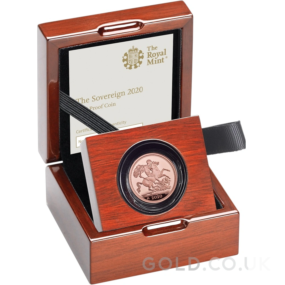 2020 Proof Gold Sovereign Boxed
