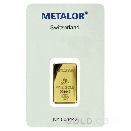5g Gold Bar Metalor