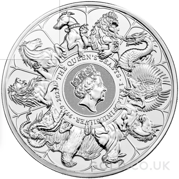 2021 1kg Queen's Beasts Completer Silver Coin
