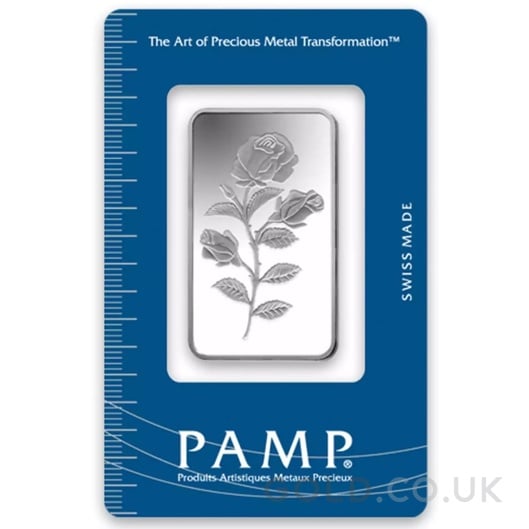 20g Silver Bar PAMP Rosa Minted