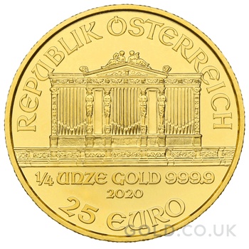 2020 1/4oz Austrian Gold Philharmonic Coin