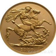 1980 Gold Proof Double Sovereign Coin Elizabeth II