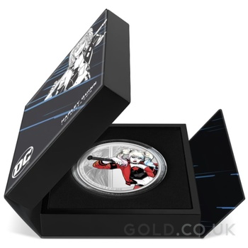 2024 Proof Harley Quinn Silver Coin 1oz Boxed