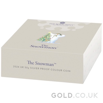 2024 The Snowman Fifty Pence Proof Silver Coin Boxed