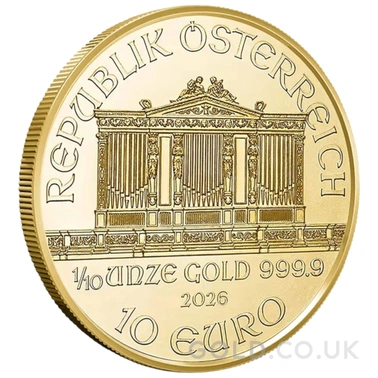 2026 1/10oz Austrian Gold Philharmonic Coin