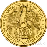 Gold 1/4oz Falcon of the Plantagenets (2019)