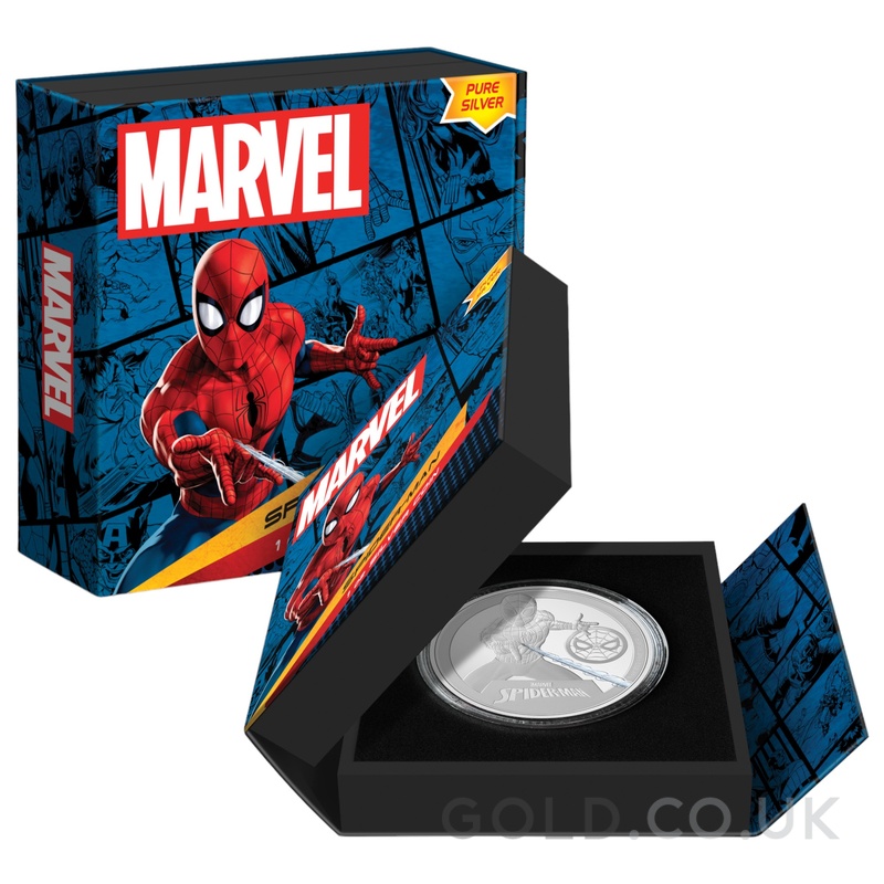 2023 Spider-Man Classic 1oz Proof Silver Coin Boxed