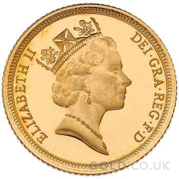1993 Proof Gold Half Sovereign Boxed