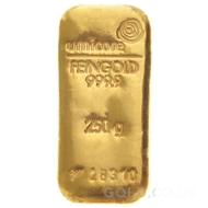 250g Umicore Gold Bar